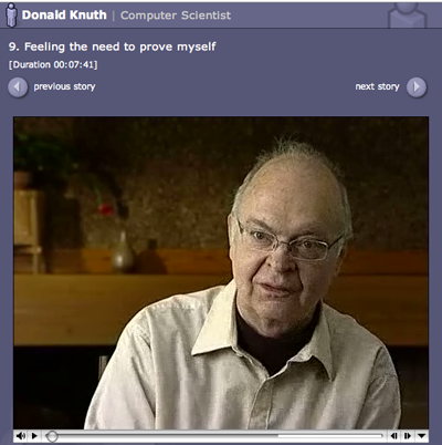 Donald Knuth filmpje