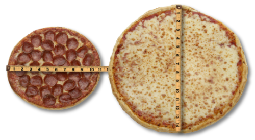 pizza sizes pizza sizes